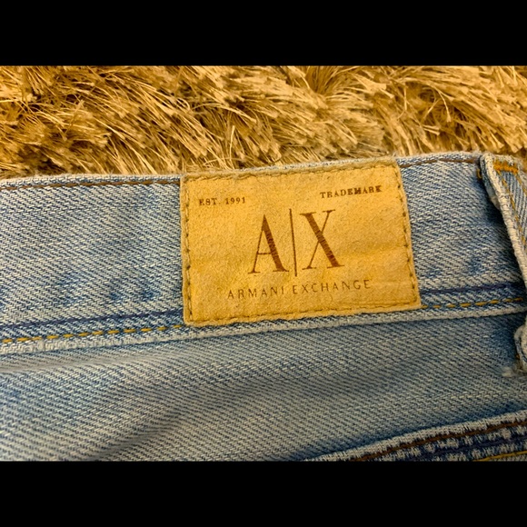 Armani Exchange distressed cutoff shorts - Picture 3 of 5